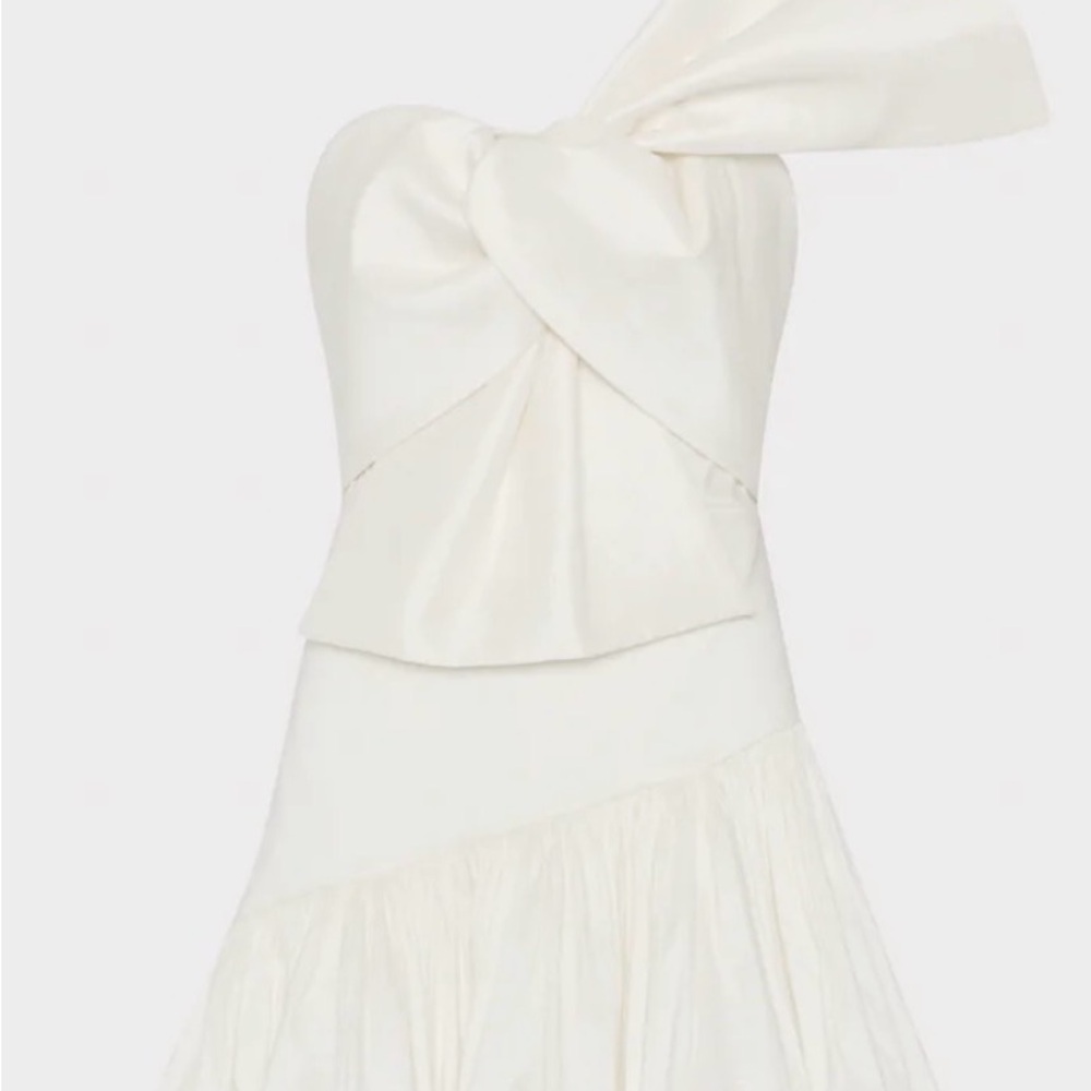 Harley Bow Taffeta Mini Dress